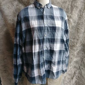 4 for $20 Men's Blue Plaid Shirt